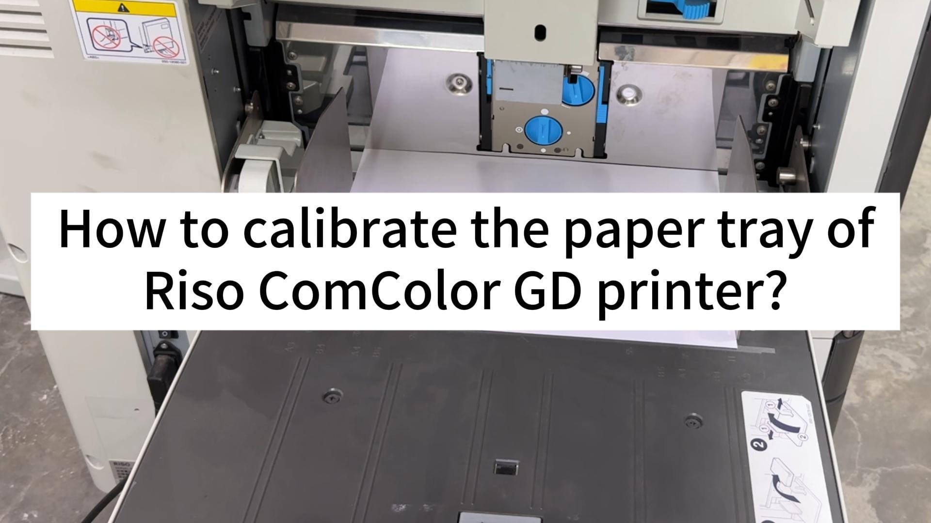 Riso ComColor Printer Paper Tray Calibration.mp4